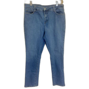 NYDJ - High Rise Mid Wash Slim Jeans - Women's size 18